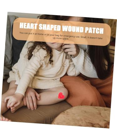 Veemoon 50pcs Heart Shaped Waterproof Tape Knuckle Pads - Cute Kids Plaster Heart Patches for Care - Buy Online on GoSupps.com