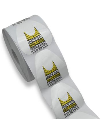 500 Modelling Stencils White-Yellow Wide Almond Square MS-52