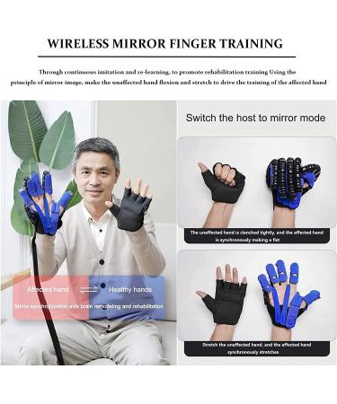 Upgraded Version Rehabilitation Robot Gloves Hemiplegia Finger Trainer Stroke Hand Splint AssistiveTraining Equipment Finger Orthosis for Long-Term Relief(Size:L Code Color:Left Hand) - Buy Online on GoSupps.com