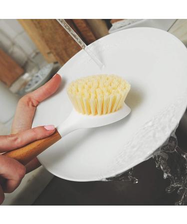 Full Circle Be Good Kitchen Dish Brush with Bamboo Handle  Single Brush  White - Buy Online on GoSupps.com