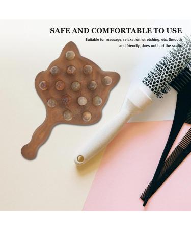 Patkaw Wooden Scalp Massager | Wide Tooth Comb for Headache Relief | International Shipping Available - Buy Online on GoSupps.com