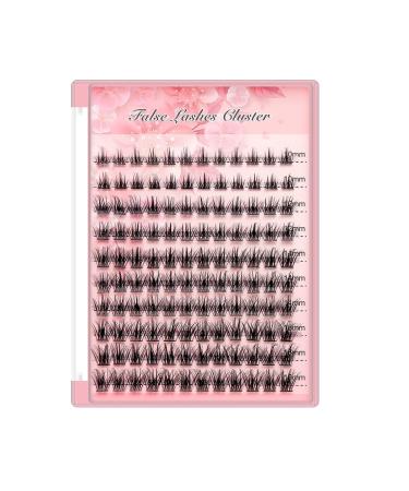 Bodermincer D Curl DIY Clusters Eyelash Extension Segmented Lashes Bundle - 120 Volume Natural Eyelashes (10-12-14-16mm Mix) - Buy Online on GoSupps.com