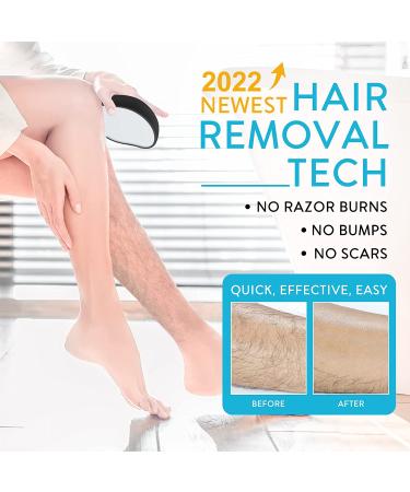 Crystal Hair Remover: Portable Painless Hair Removal for Women - Suitable for Arms, Legs, Back and Any Body Part - Black - Buy Online on GoSupps.com