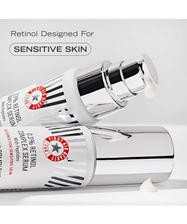 First Aid Beauty 0.3% Retinol Complex Serum with Peptides Reduce Wrinkles & Lines Gentle Formula 1 oz | International Shipping - Buy Online on GoSupps.com
