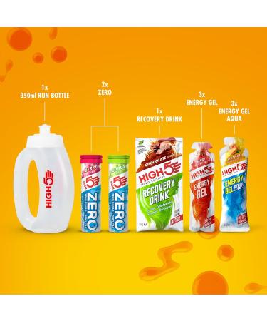 HIGH5 Run Pack Containing Running Energy Hydration & Recovery Products 13 Count (Pack of 1) - Buy Online on GoSupps.com