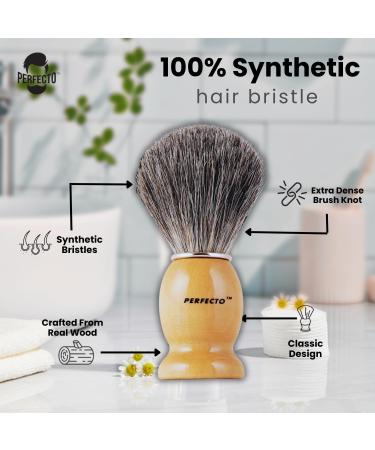 Synthetic Bristles Shaving Brush For Men Engineered for The Best Shave of Your Life. Shaving Brush - Shave Brush for Wet Shave for Safety Razor Double Edge Razor Straight Razor Shaving Razor Brown Original - Buy Online on GoSupps.com