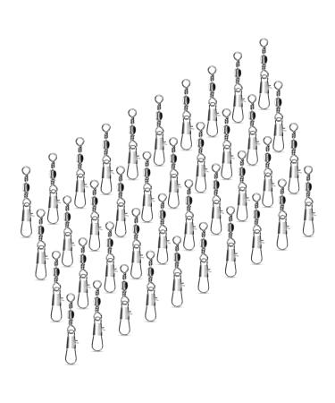 Amzfishing new 40x fishing vertebrae with security carabiner |Fishing carabiner vertebrae |Spine range |Wirting set |Fishing vertebrae |Angel vertebrae |Fishing vertebrae Set |Fishing accessories vertebrae set (40 10) 40 10