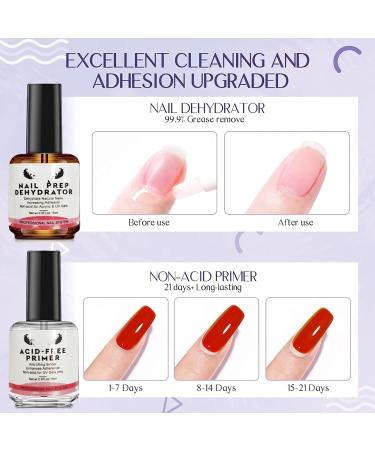 Rosarden Professional Acrylic Nails Kit - Complete Set for Beginners with Acrylic Liquid, Powder, Primer, Dehydrator, Brush, and Forms - Buy Online on GoSupps.com