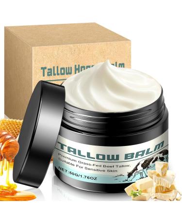 GDBadais Beef Tallow for Skin Grass Fed Tallow and Honey Balm Honey Balm Grass Fed Tallow Face Moisturizer for Sensitive Skin Anti-Aging & Dry Skin - Ancestral Skincare (50g) - Buy Online on GoSupps.com