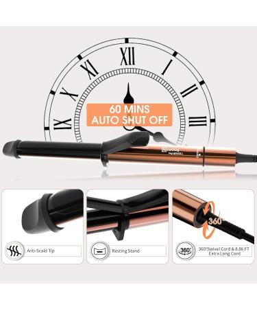 Nicebay 1 Inch Curling Iron - Professional Ceramic Coating Fast Heating to 430 F LED Display Worldwide Voltage 60 Mins Auto Off - Buy Online on GoSupps.com
