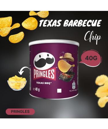 Pringles Crisps Pop & Go Travel Tin Pick N Mix - Create Custom Tin-Pack Combo with 4 Flavours | Original Salt Vinegar Sour Cream Onion Texas Barbecue General-Pringles 40g | Pack of 12 (3 of Each) 40 g (Pack of 12) - Buy Online on GoSupps.com