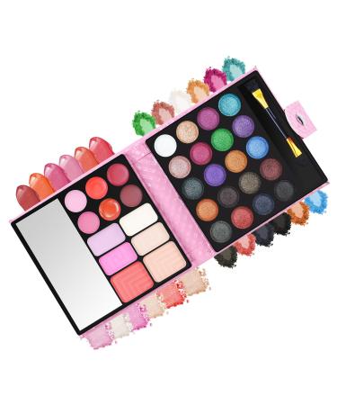 PhantomSky 32 Colours Eyeshadow Palette Makeup Contouring Kit Combination with Lipgloss Blusher and Concealer #4 - Perfect for Professional and Daily Use