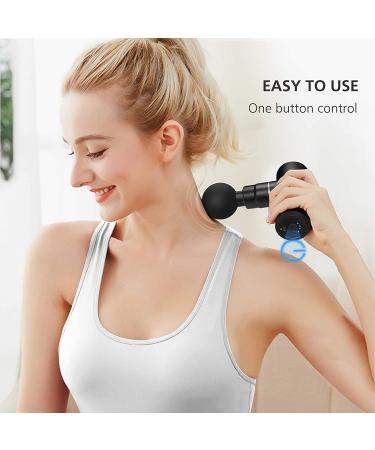 Comfier Mini Massage Gun - Lightweight Portable Deep Tissue Massager for Athletes - USB Charging, Super Quiet - Gifts for Men and Women - Black - Buy Online on GoSupps.com