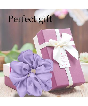 Jeopoom Silk Hair Tie - Luxury Elastic Hair Bands for Women & Girls - Violet Dark Purple Hair Accessories - Buy Online on GoSupps.com