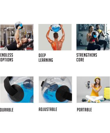 UICE Adjustable Aqua Bag - Portable Water Weight for Ultimate Core and Balance Workout - Buy Online on GoSupps.com