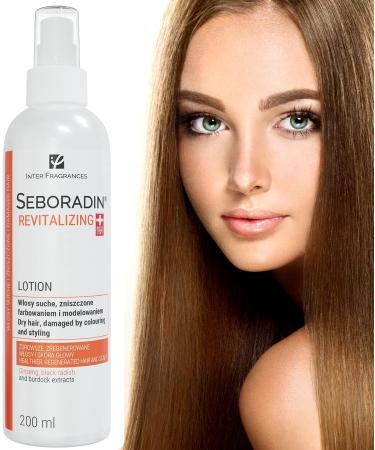Seboradin Revitalizing Lotion Antibacterial for Men and Women Natural Extracts for Damaged Hair with Ginseng 200 ml - Buy Online on GoSupps.com