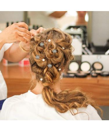 Baij Hair Spiral 24 Pack - Pearl Hair Needles & Crystal Coil Clips for Bridal & Party Favors - Buy Online on GoSupps.com