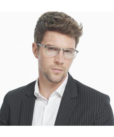 CRGATV 3-Pack Blue Light Filtering Reading Glasses for Men - Metal Readers Anti UV/Glare (+1.25 Magnification) - 3 Pack Mix Colors - Buy Online on GoSupps.com