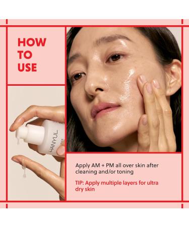 HANYUL Red Rice Hydrating Serum with Vegan Ceramide | Korean Skincare for Deep Hydration Radiant Skin Glow Firming & Barrier Support Slow Aging 5.07 fl. oz. Light Floral - Buy Online on GoSupps.com
