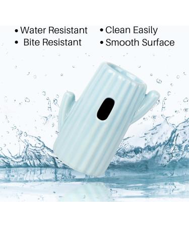 BUCATSTATE Ceramic Cactus Hamster Water Bottle 120ml - Leakproof Guinea Pig & Rabbit Water Feeder (Blue) - Buy Online on GoSupps.com