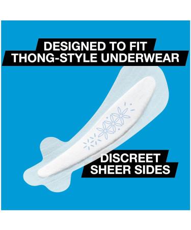 U by Kotex Barely There Thong Liners, Light Absorbency, Unscented - 50 Count - Buy Online on GoSupps.com