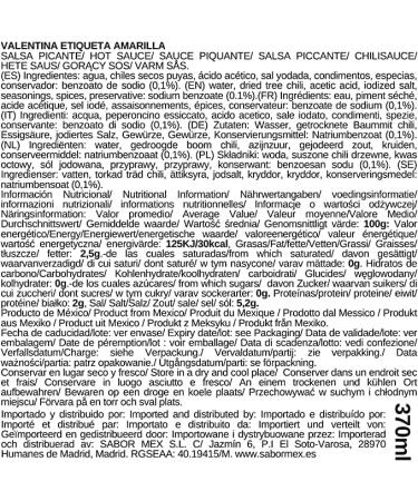 SABORMEX Pack Valentina Hot Sauce and Extra Hot in Cardboard Box - 2 x 370ml - Buy Online on GoSupps.com