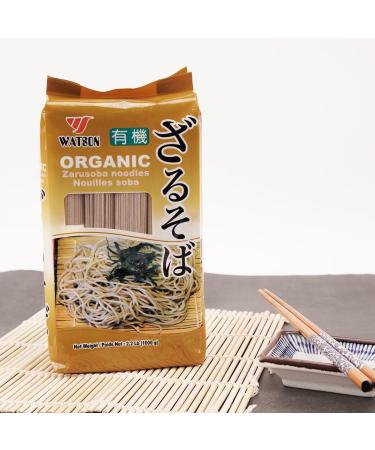 WATSON Organic Zarusoba Noodles 2.2lbs / 1kg | Soba Noodles | Soba noodles buckwheat | Soba | Buckwheat noodles | Japanese noodles | USDA ORGANIC | Certified Organic | - Buy Online on GoSupps.com