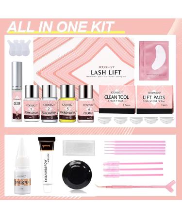 4 In 1 Lash Lift Brow Lamination Kit Professional Eyelash Perm Kit Black Color Eyelash Eyebrow Lift with Full Tools Super Model Look for Salon Use 1 count (Pack of 1) - Buy Online on GoSupps.com