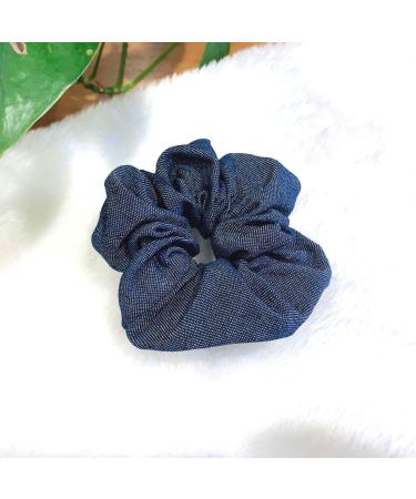 Denim Hair Scrunchies Set for Girls - 3 Pcs Hair Tie Ponytail Holders JW011 - Buy Online on GoSupps.com