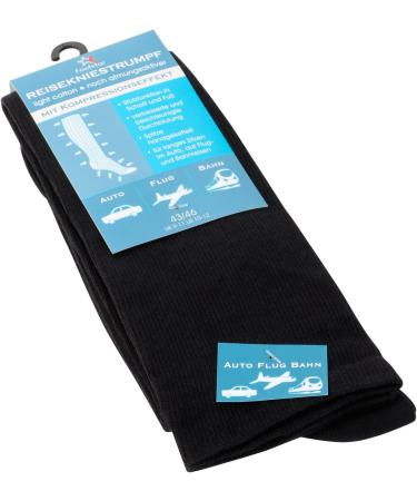 Buy Footstar Compression Knee Socks for Men & Women | Travel Comfort | Black (39-42) - International Shipping - Buy Online on GoSupps.com