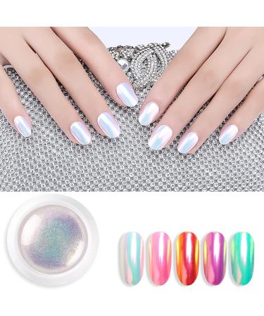 Mermaid Chrome Nail Powder - Holographic Nail Art Decoration & Manicure Pigment Set for Stunning Nails - Buy Online on GoSupps.com