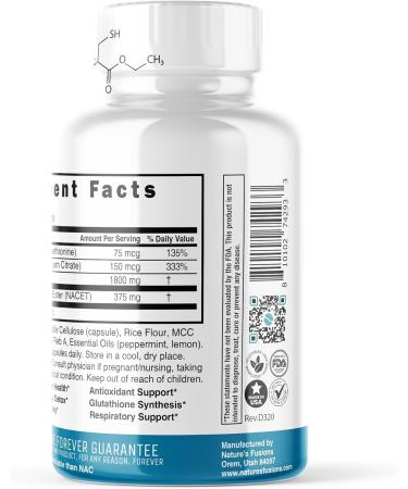 Buy GlyNAC-ET NAC Ethyl Ester + Glycine - Extra Strength 375mg NACET 1800mg Glycine - 20x More Bioavailable Anti-Aging Supplement (60 Capsules) | Boost Glutathione International Shipping Available - Buy Online on GoSupps.com