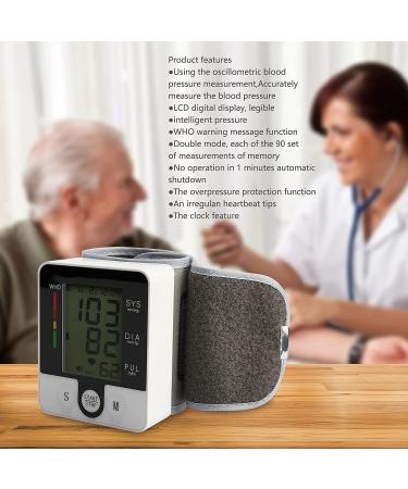 Wrist Blood Pressure Monitor with Heart Rate Tracking - Large LCD Display, Automatic Talking, Voice Alarm - Home BP Cuff Meter Kit for Health Care - Buy Online on GoSupps.com