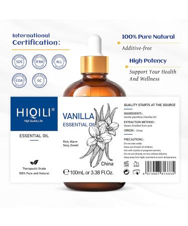 HIQILI 100ML Vanilla Essential Oil & 30ML Sunlit Embrace Fragrance Oil for DIY Diffuser - Buy Online on GoSupps.com