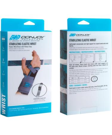Buy DonJoy Advantage DA161WB01-GRY-XS Wrist Brace for Carpal Tunnel Relief - Adjustable Stabilizing Support for Sprains Strains & Tendonitis | International Shipping Available - Buy Online on GoSupps.com