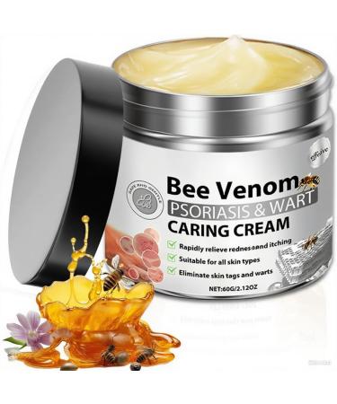 Caderno Inteligente Bee Venom Cream for Women and Men Natural Bee Venom for All Skin Types 2.12 OZ Silver