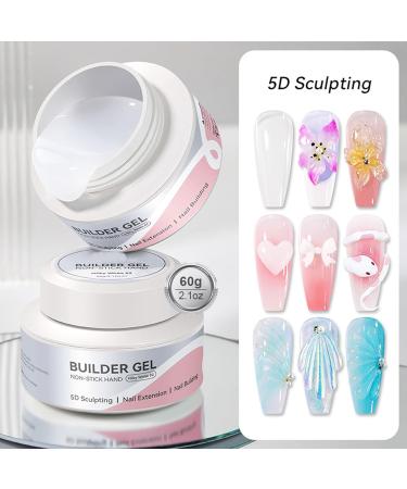  Mwqpgyh Nail Sculpting Gel 60ml Solid Gel for Nail Sculpting | 3D Non-Sticky Manicure Design Creator for Hand Sculpting - Modeling Extensions Hand Creation - Buy Online on GoSupps.com