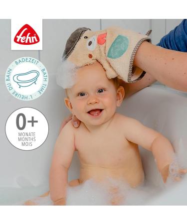 Buy Fehn Washcloth Bear & Sterntaler Washcloth Emmi Bundle - Cute Animal Motif - International Shipping Available - Buy Online on GoSupps.com