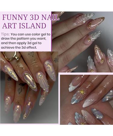 3D Nail Gel - Stereoscopic Gel Jewelry Rhinestones 15ml Nail Molding Glue Metal Jewelry Shaping Glue | 3D Sculpting Suitable for Beginners and Everyday Wear - Buy Online on GoSupps.com