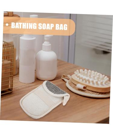 CANIGHT 4pcs Black Linen Soap Soap Scrub Natural Ramie Soap Clean Face Wash Flax - Buy Online on GoSupps.com