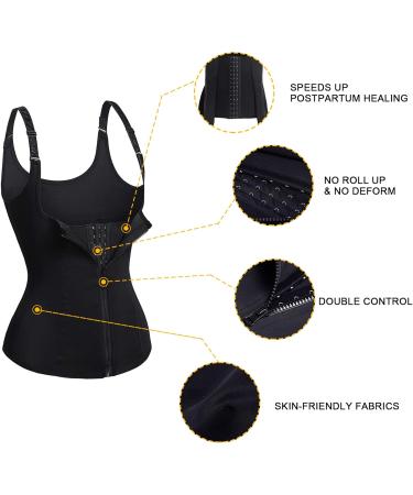 URSEXYLY Maternity Support Belt Postpartum Waist Trainer Shapewear | Medium Black Waist Cincher for Recovery - Buy Online on GoSupps.com