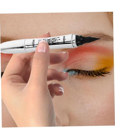 FRCOLOR Eyebrow Pencil And Eyeliner 2in1 Microblading Eyebrow Pen With 4 Fork Tip Applicator Black Eyebrow Pencil With Eyeliner For Eye Makeup - Buy Online on GoSupps.com