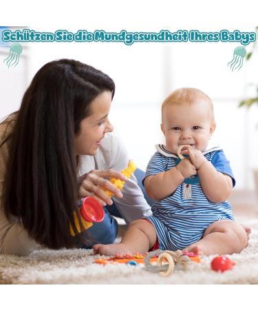 Utensilsto Baby Bite Ring - 2-Piece Dental Aid for Teething | Safe Teething Toys for Boys & Girls (6 Months+) - Buy Online on GoSupps.com