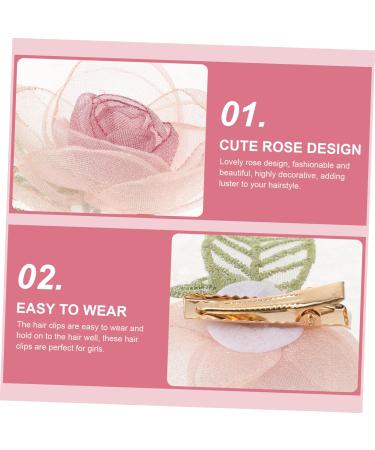 rose hair clips Rose vintage hair accessories for women spring and summer Metal cute the flowers hair accessories for women girl hair accessories bangs Miss headgear - Buy Online on GoSupps.com