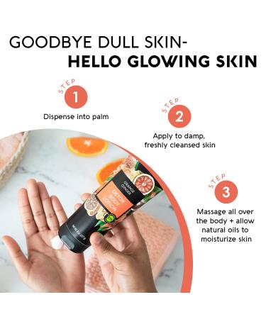 Nature's Beauty Orange Ginger Detox Body Lotion 2-Pack - Vitamin C Moisturizer with Sunflower, Almond, Avocado Oils - 8 oz Each - Buy Online on GoSupps.com