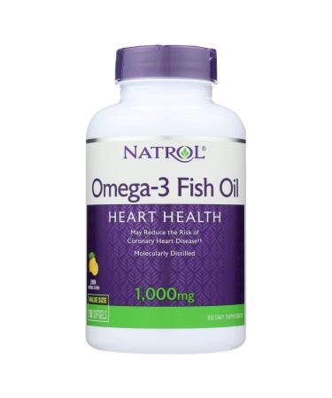 Natrol Omega-3 Fish Oil Lemon - 1000 mg - 150 Softgels