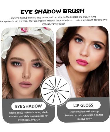 FOYTOKI 36 Pcs Eyeliner Brush Eye Shadow Brush Ultra Fine Eyeliner Brush Women Eyeliner Brush Black - Buy Online on GoSupps.com