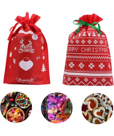 LALAFINA 10pcs Christmas Bouts Candy Bags Men for Christmas Drawstring Bag Christmas Bag Beam Port - Buy Online on GoSupps.com