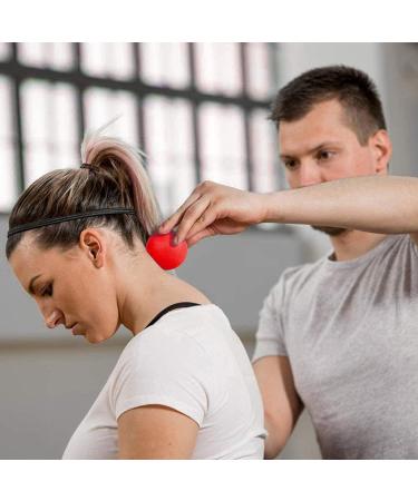 Wovte Silicone Massage Lacrosse Ball for Sore Muscles - Deep Tissue Relief for Shoulders, Neck, Back, and Feet - Trigger Point Therapy for Muscle Knots - Ideal for Yoga and Myofascial Release - Red - Buy Online on GoSupps.com