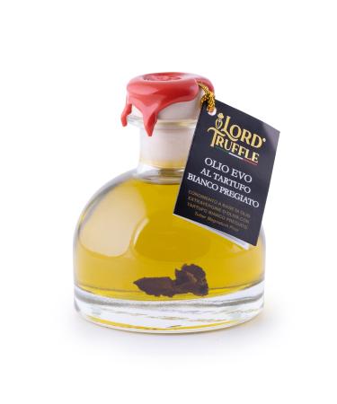 Lord Truffle |Italian native olive oil extra with white truffle 100 ml luxury truffle oil with white truffle spice for all dishes 100% Italian high quality white truffles